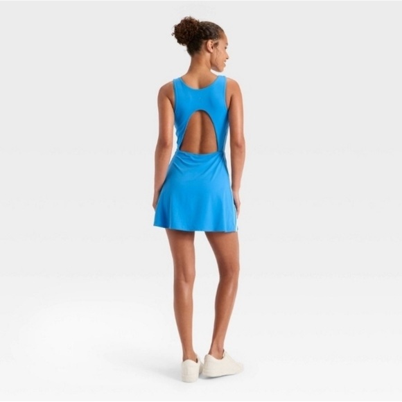 JoyLab Women’s Knit Sporty Contrast Active Mini Dress - Caribbean Size XL NWT - Picture 2 of 10